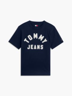 Textured Logo Relaxed Jersey T-Shirt — Blue 5