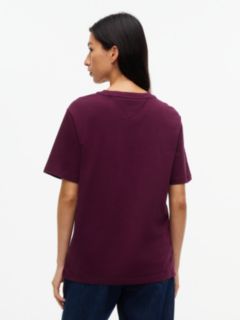 Textured Logo Relaxed Jersey T-Shirt — Purple 4