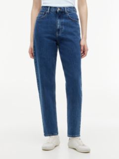 Mom High Rise Tapered Jeans — Blue 2