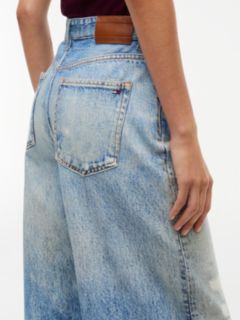 Charlie Mid Rise Loose Distressed Jeans — Blue 4