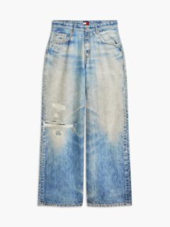 Charlie Mid Rise Loose Distressed Jeans — Blue 6