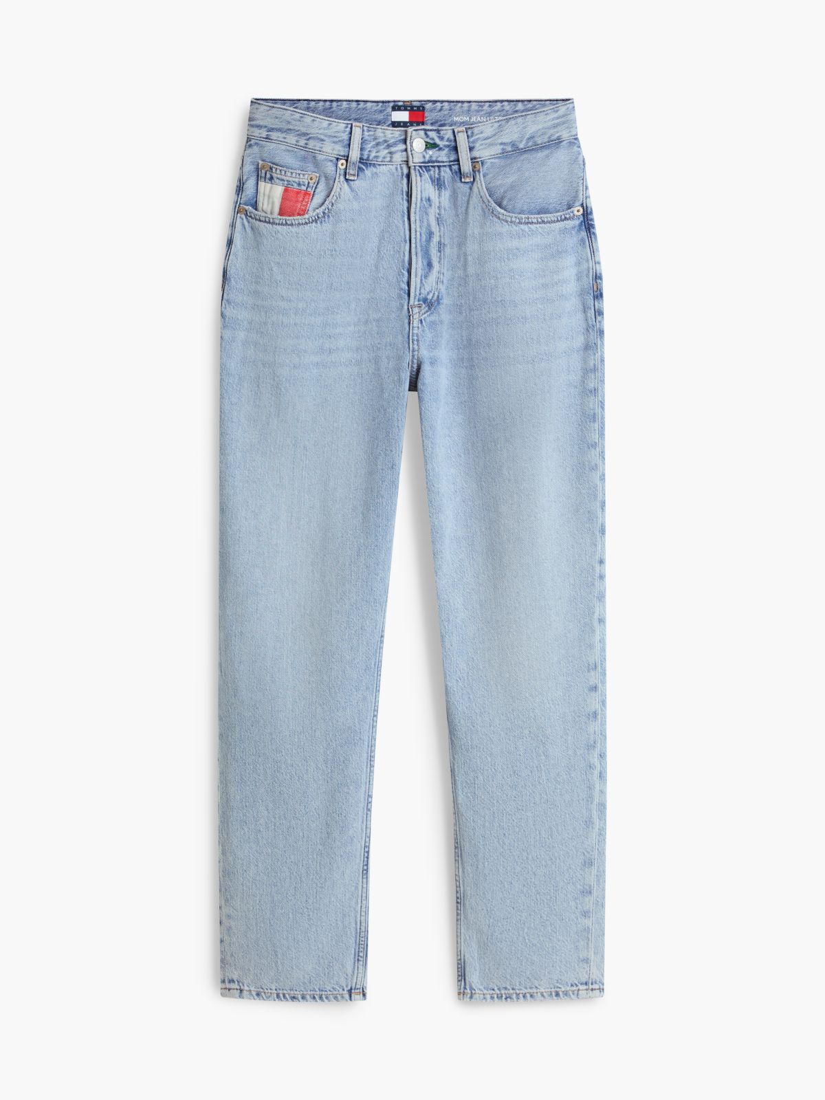 Mom High Rise Tapered Jeans — Blue