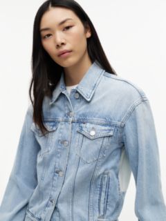 Vintage Relaxed Denim Trucker Jacket — Blue 4