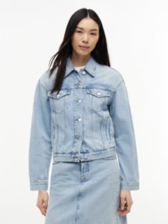 Vintage Relaxed Denim Trucker Jacket — Blue 1