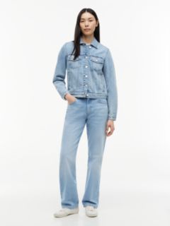 Faded Denim Trucker Jacket — Blue 2