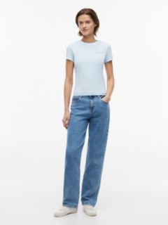 Logo Slim Jersey T-Shirt — Blue 2