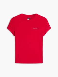 Logo Slim Jersey T-Shirt — Red 5