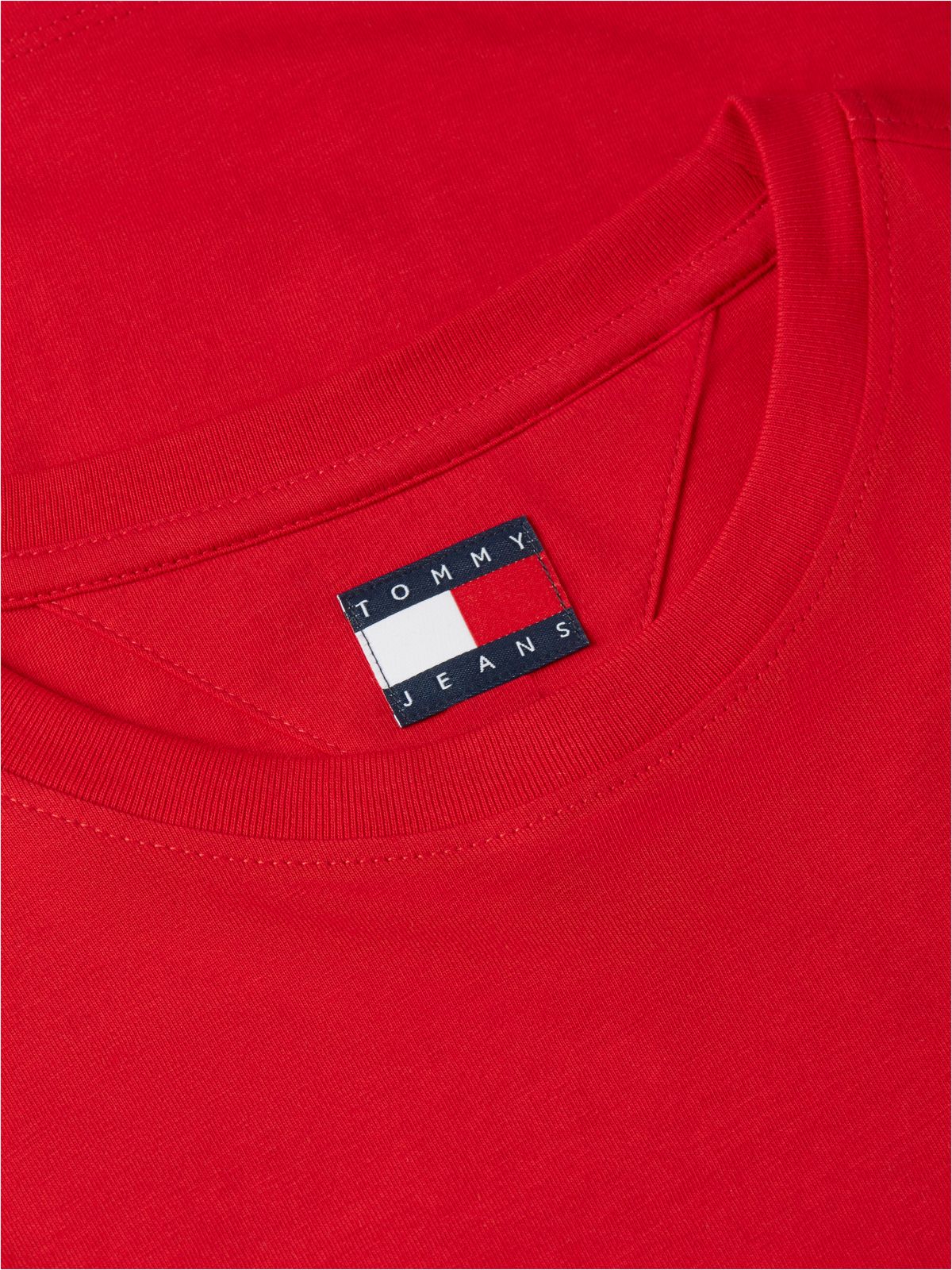 Logo Slim Jersey T-Shirt — Red