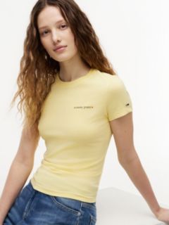 Logo Slim Jersey T-Shirt — Yellow 3