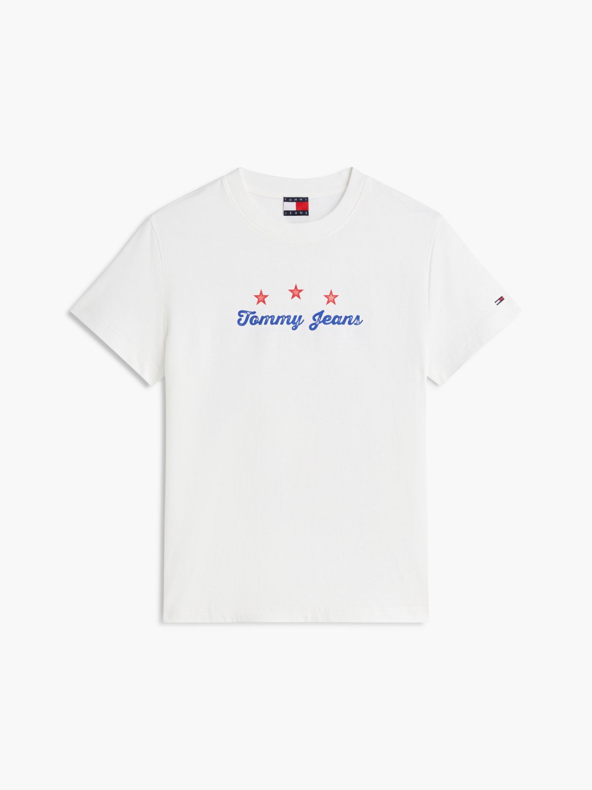 Back Logo Graphic Crew Neck T-Shirt — White