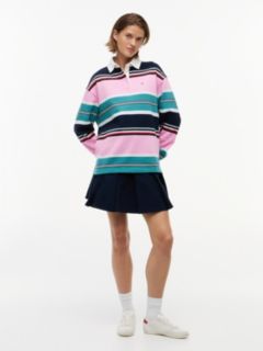 Mixed Stripe Relaxed Rugby Shirt — Multi 2