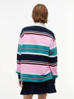 Mixed Stripe Relaxed Rugby Shirt — Multi 4