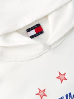 Back Graphic Boxy Hoody — White 6