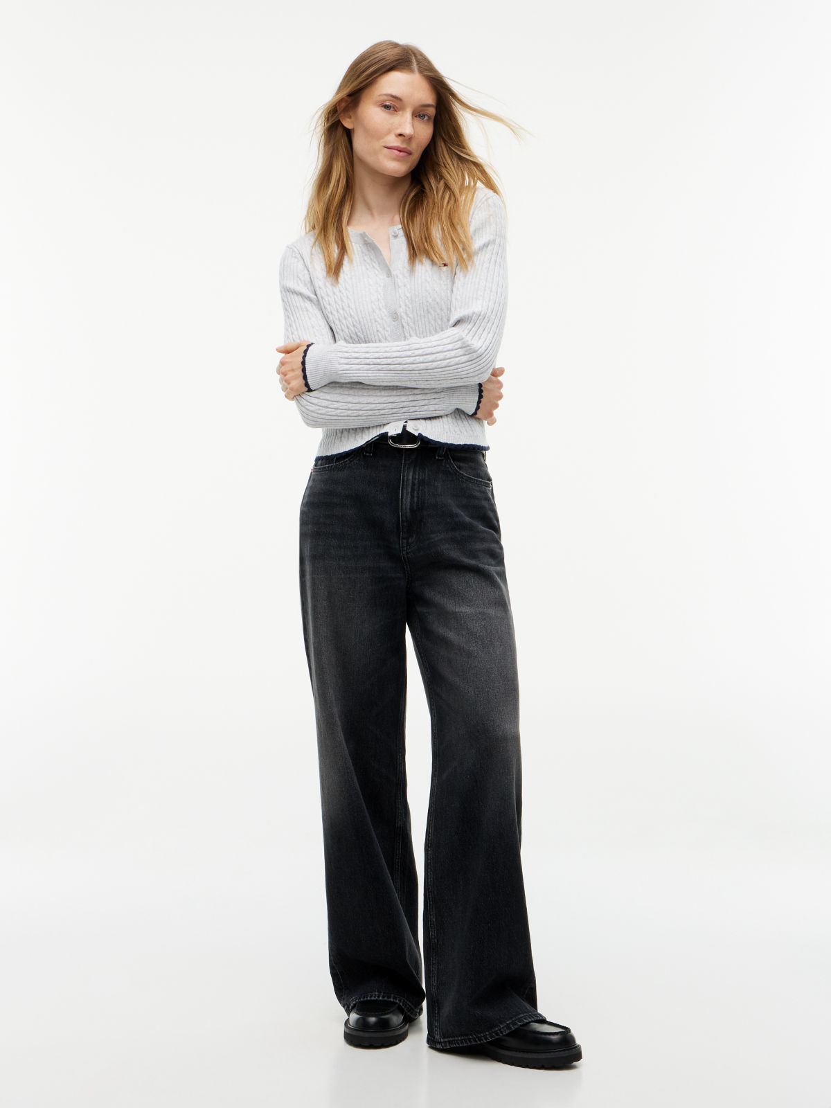 Claire High Rise Wide Black Jeans — Denim