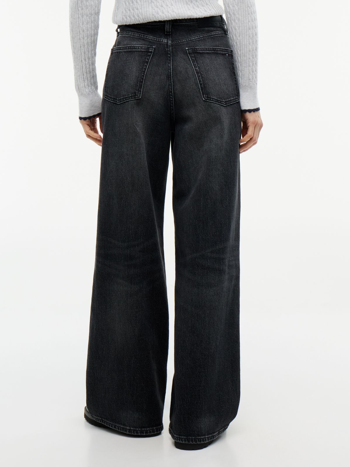 Claire High Rise Wide Black Jeans — Denim