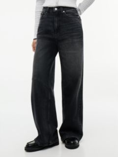 Claire High Rise Wide Black Jeans — Denim 1