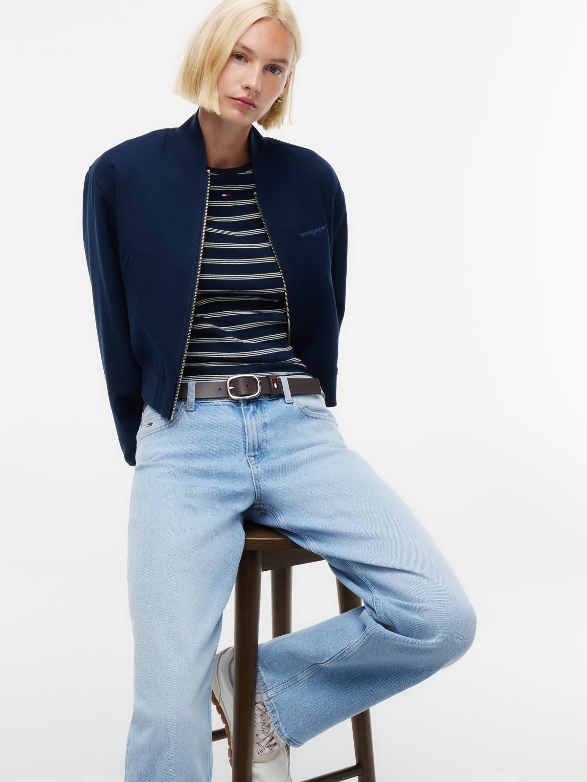 Sophie Low Rise Straight Jeans — Denim