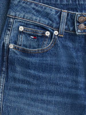 jeans sia bootcut a vita bassa sbiaditi denim da donne tommy jeans