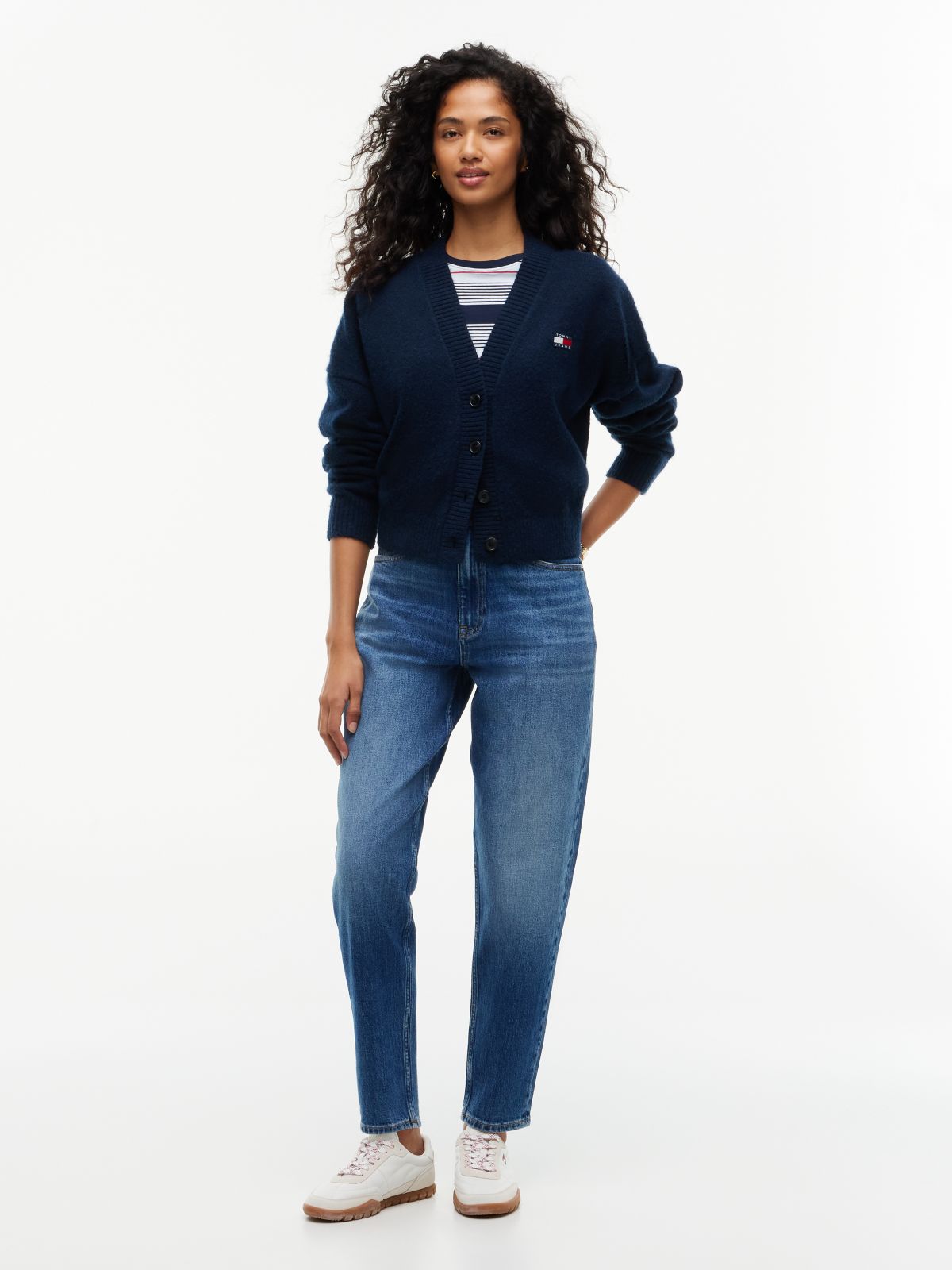 Mom High Rise Tapered Jeans — Denim