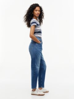 Mom High Rise Tapered Jeans — Denim 3