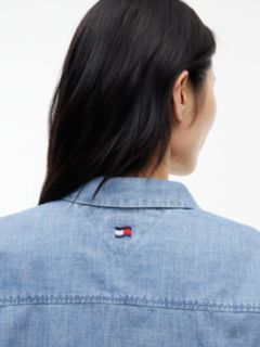 Chambray Tie Shirt — Denim 3