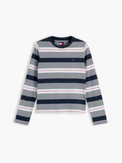 Flag Embroidery Jersey Long Sleeve T-Shirt — Blue 5