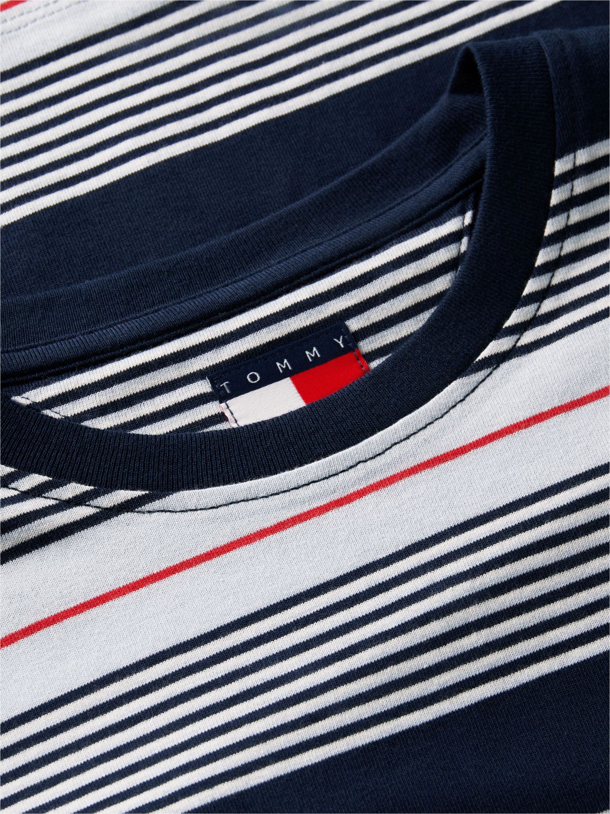 Flag Embroidery Jersey Long Sleeve T-Shirt — Blue