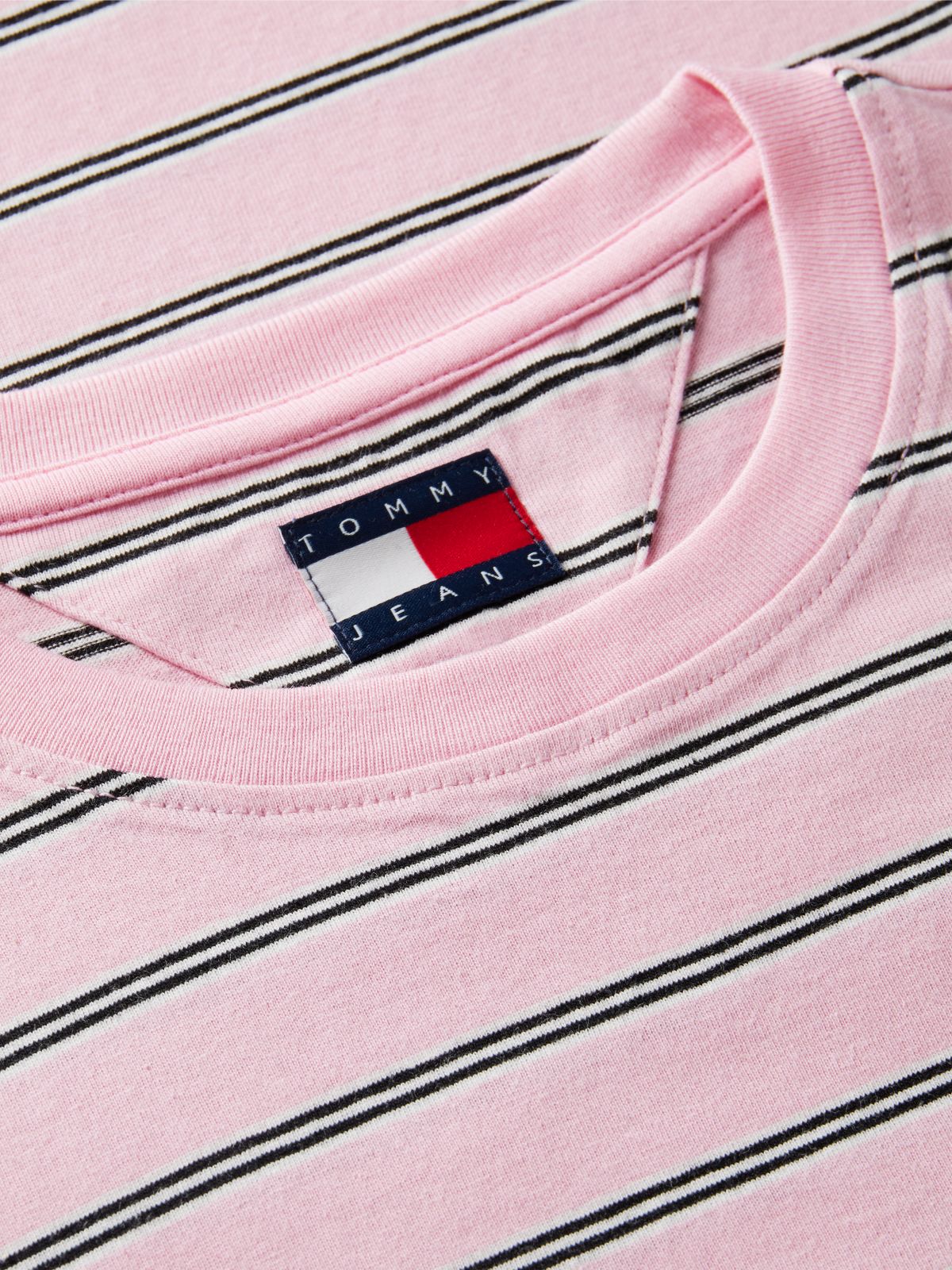 Flag Embroidery Jersey Long Sleeve T-Shirt — Pink