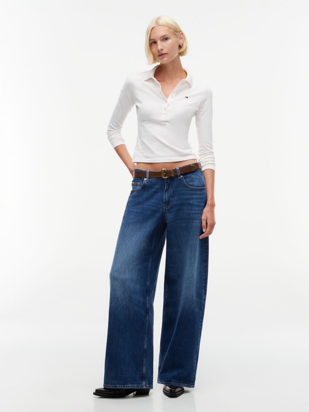 Daisy Low Rise Loose Jeans — Denim