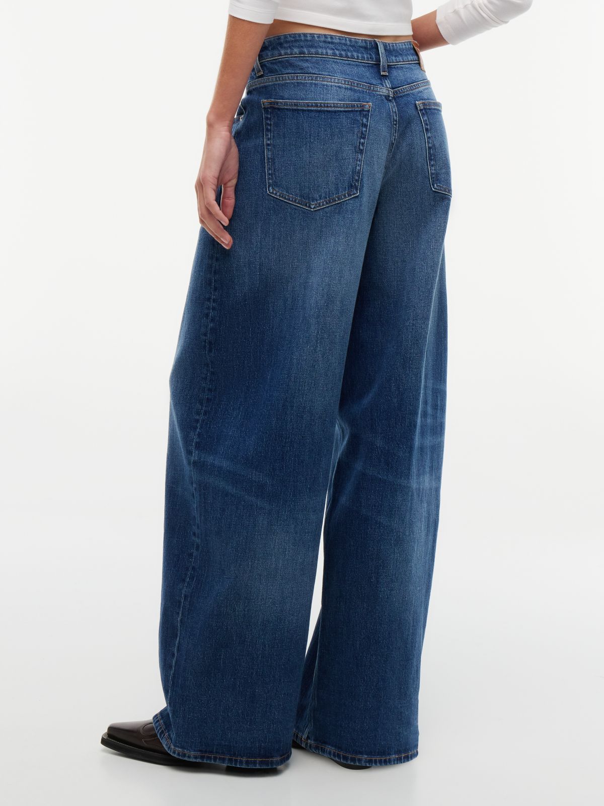 Daisy Low Rise Loose Jeans — Denim