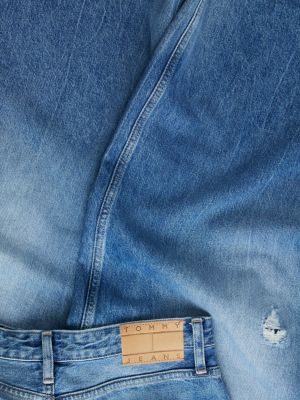 denim charlie mid rise loose distressed jeans for women tommy jeans