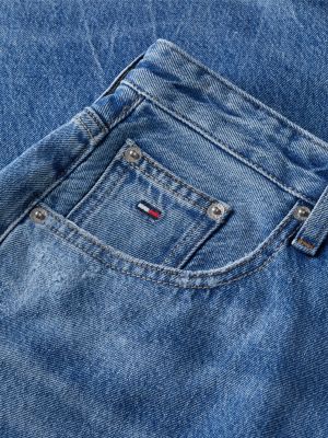 denim charlie mid rise loose distressed jeans for women tommy jeans