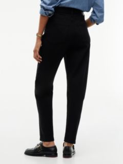 Mom High Rise Tapered Black Jeans — Denim 7