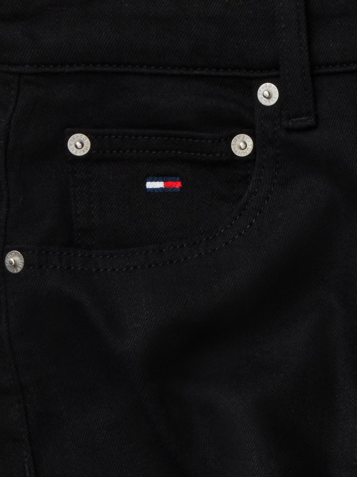 Mom High Rise Tapered Black Jeans — Denim