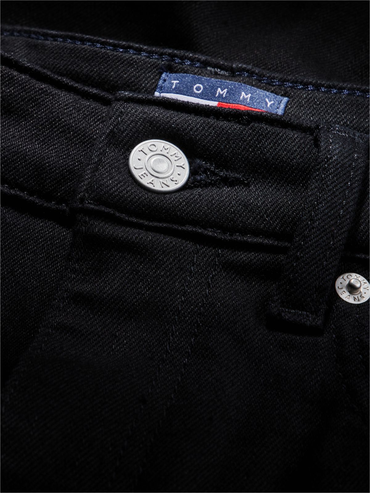 Mom High Rise Tapered Black Jeans — Denim