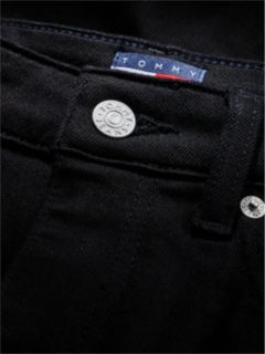 Mom High Rise Tapered Black Jeans — Denim 10