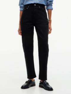 Mom High Rise Tapered Black Jeans — Denim 1