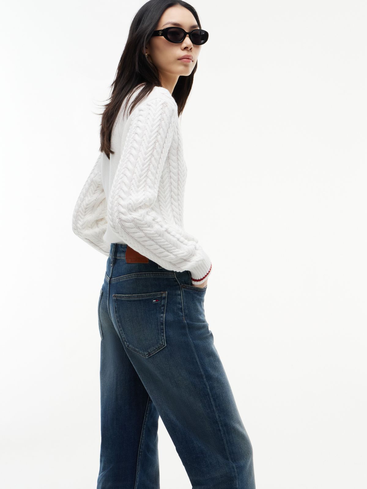 Layla High Rise Straight Faded Jeans — Denim