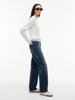 Layla High Rise Straight Faded Jeans — Denim 5