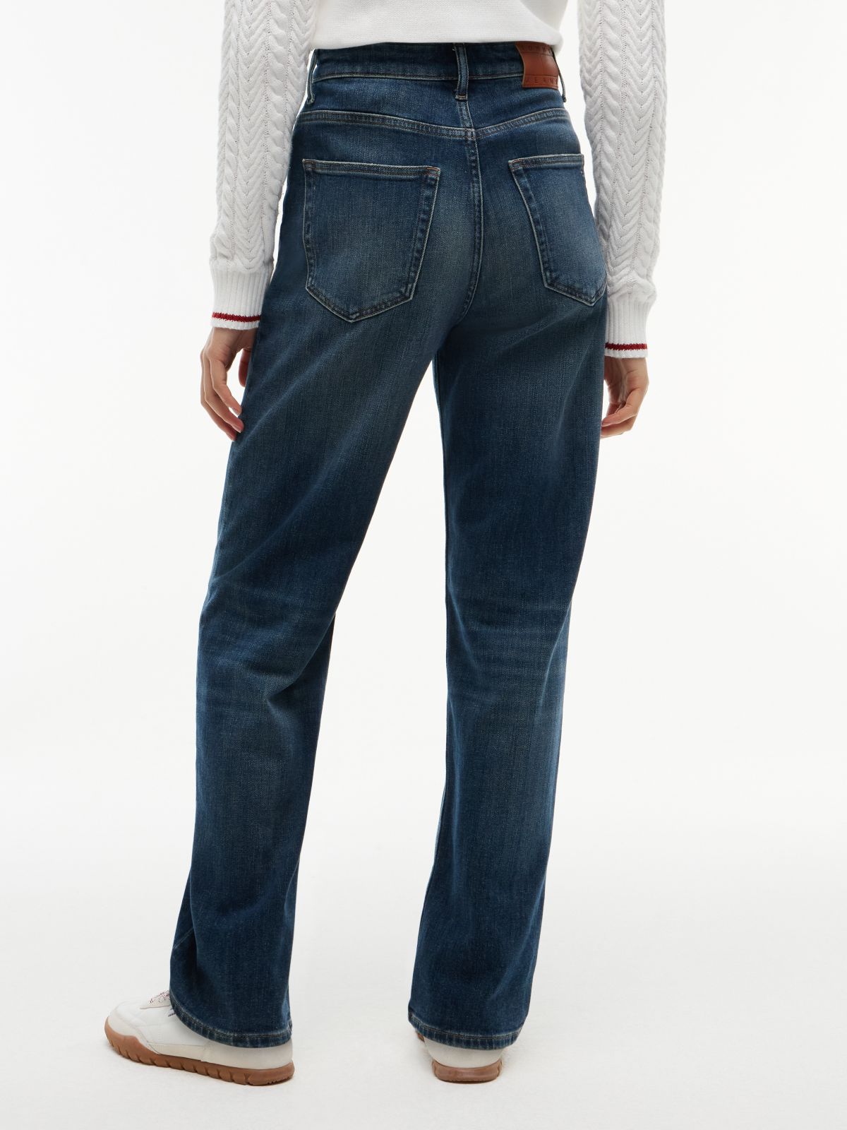 Layla High Rise Straight Faded Jeans — Denim