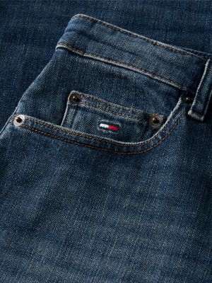 jeans layla straight fit a vita alta sbiaditi denim da donne tommy jeans