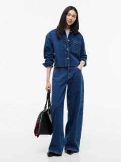 Stripe Relaxed Denim Shirt — Denim 2