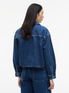 Stripe Relaxed Denim Shirt — Denim 4