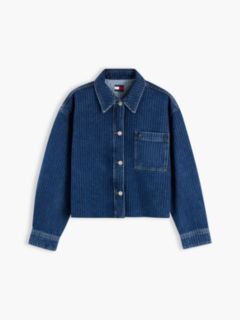 Stripe Relaxed Denim Shirt — Denim 5