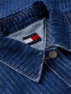 Stripe Relaxed Denim Shirt — Denim 6