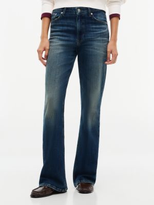 denim sylvia high rise bootcut faded jeans for women tommy jeans