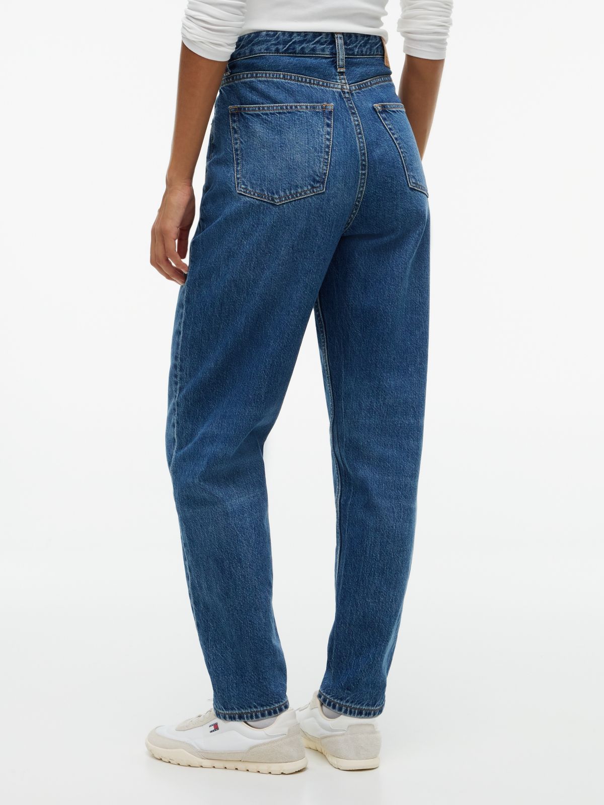 Mom High Rise Tapered Jeans — Denim