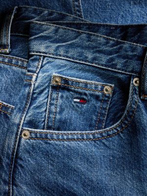 jeans mom tapered a vita alta anni '90 denim da donne tommy jeans