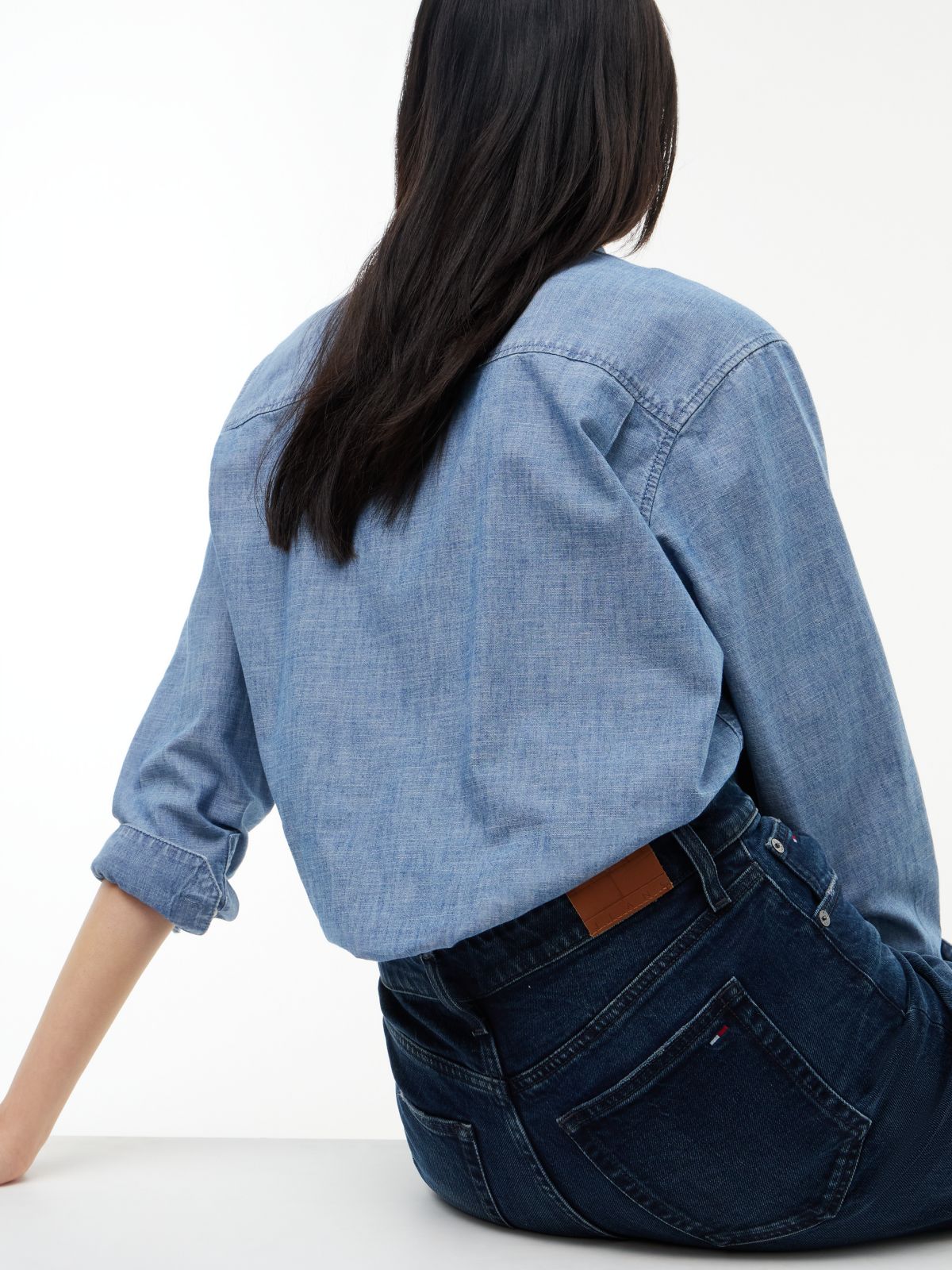 Sylvia High Rise Bootcut Faded Jeans — Denim