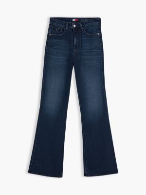 denim sylvia high rise bootcut faded jeans for women tommy jeans
